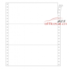 立方(LF) 1联 三等分 天惠电脑打印纸 241-1 70g 80列 带压线（白色）