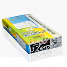 东亚 DONG-A 3-Zero 针嘴中性笔 0.38mm （黑色） 12支/盒