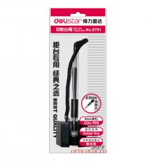 得力 Deli 6791 柜台专用台笔/台式中性笔0.5mm （黑色） 单支装