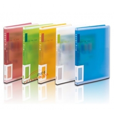 富得快 FUDEK HB503A/W 透明多彩 双夹轻便夹/文件夹 A4 颜色随机（透明黄，粉，绿红等）