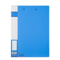 齐心 Comix A604 文件夹/资料夹/长押夹+板夹A4 蓝色/黑色
