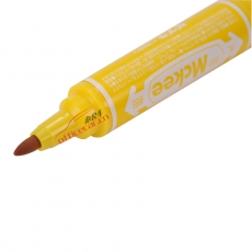 斑马 ZEBRA MO-150-MC 大双头记号笔（油性记号笔）速干耐水 (黄色) 1盒装