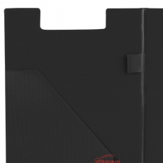 齐心 Comix TR19 办公必备双折式板夹 A4 直条纹 （黑色） 12个/箱