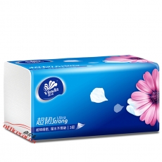 维达 Vinda V2182 蓝色经典150抽3层软抽纸 3包/提