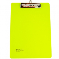 创生 CS-4314 透明强力写字板/文件夹板 A4 颜色随机