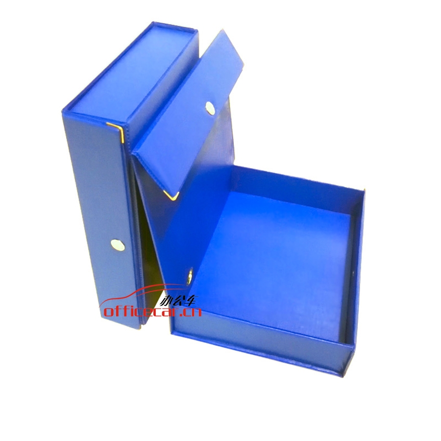 凤江 F.J A801 粘扣档案盒/文件盒/资料盒 蓝色